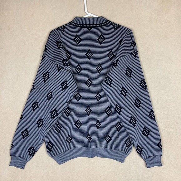 Ossi Skiwear Sweater Adult Large Gray Knit Heavyweight Long Sleeve Pullover Mens - Picture 9 of 10